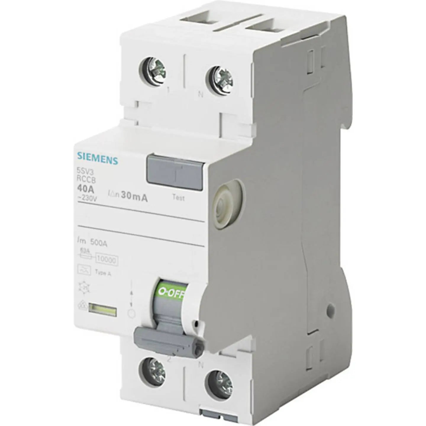 B-Ware Siemens Fi Schutzschalter Fehlerstromschutzschalter Sentron 5 Sv3 Grau 2polig 40 A