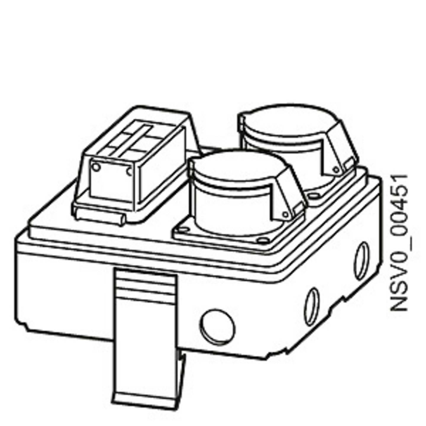B-Ware Siemens Bvp:047231 Abgangskasten Kasten Lichtgrau 3polig 16 A 230 V/Ac 1 St.228