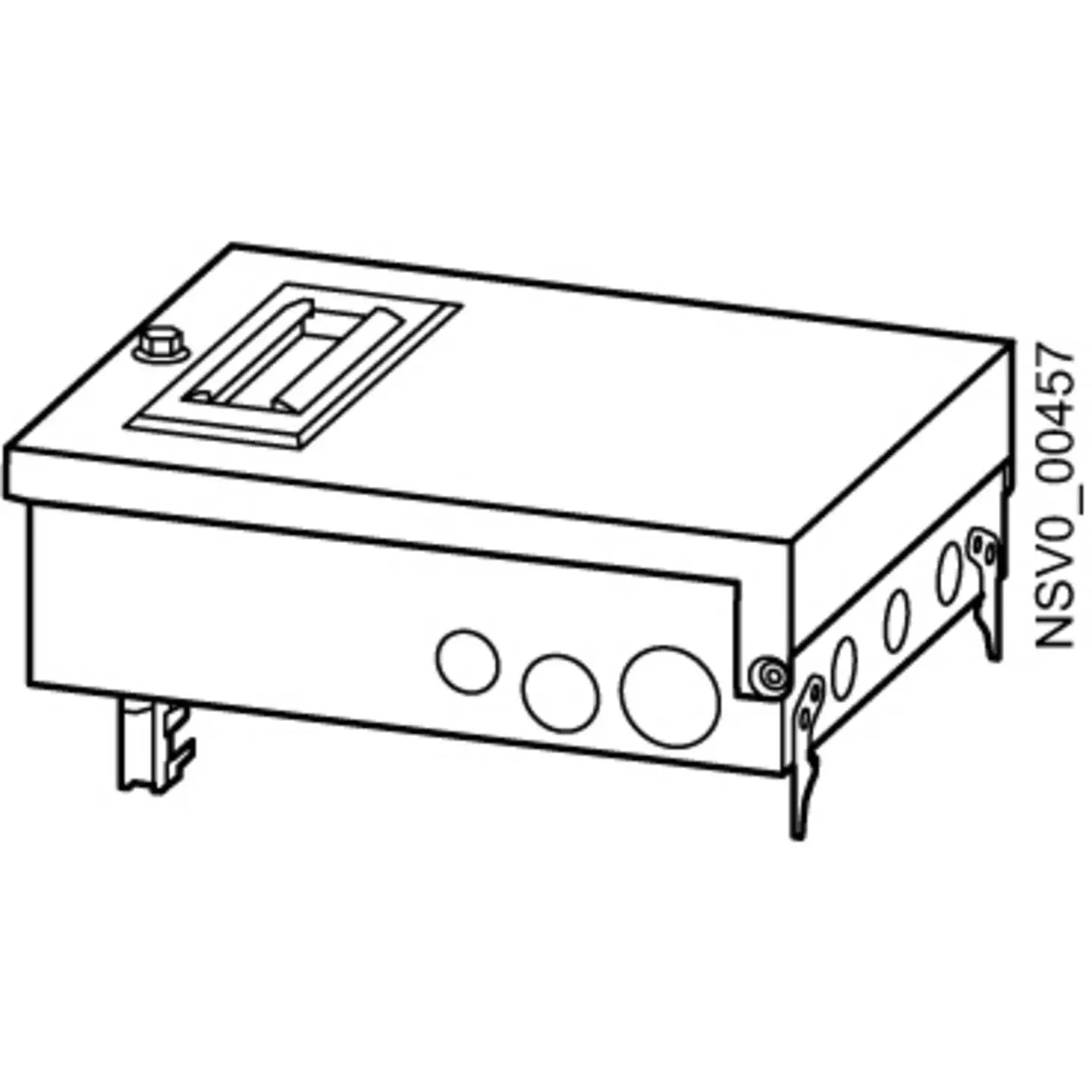B-Ware Siemens Abgangskasten Verteiler Lichtgrau Schienenverteilersystem 63 A 500 V/Ac