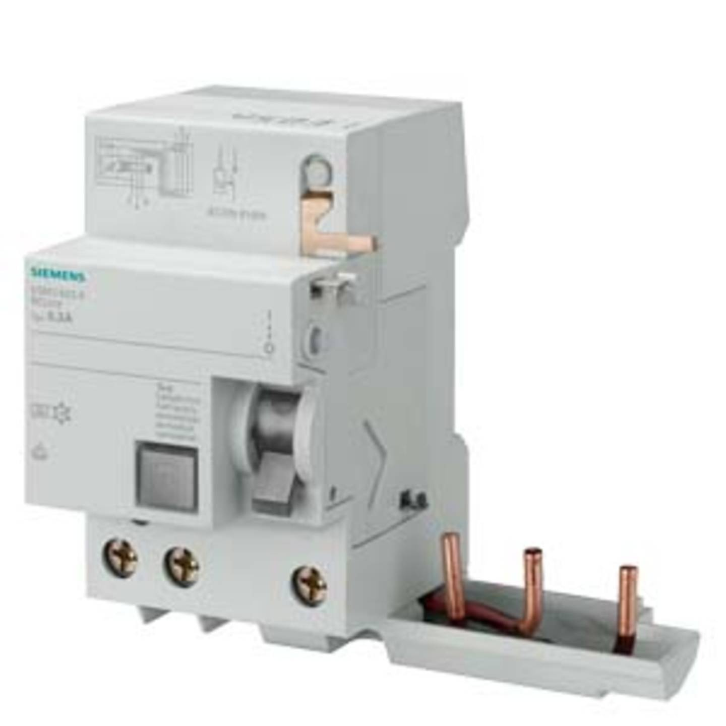B-Ware Siemens Fi Block Fehlerstromauslöser Rcd 3 Polig Typ A 63 A 300m A 400 V Sentron