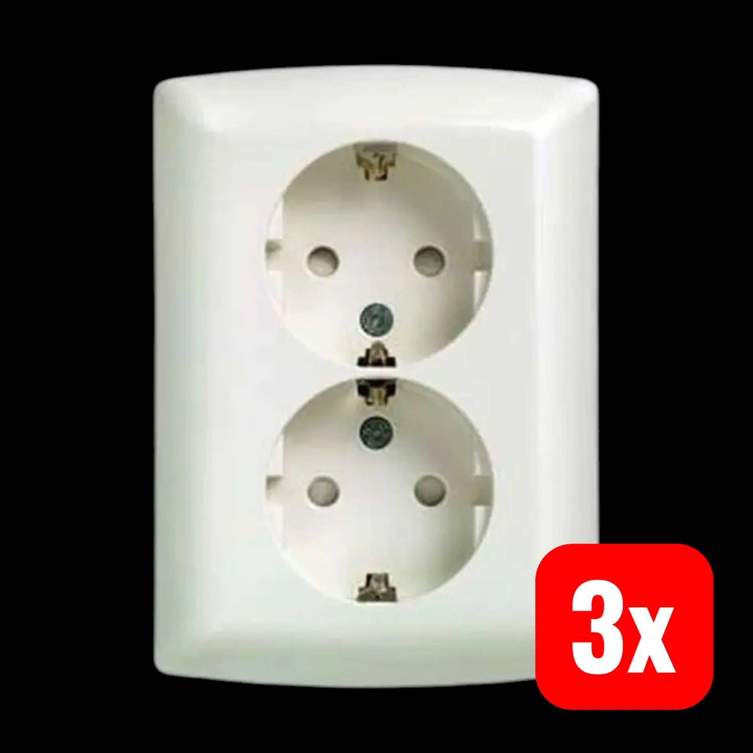 B-Ware Siemens Schuko Doppelsteckdose 5 Ub22113 Steckdose Delta Schuko Weiß 3 Stück