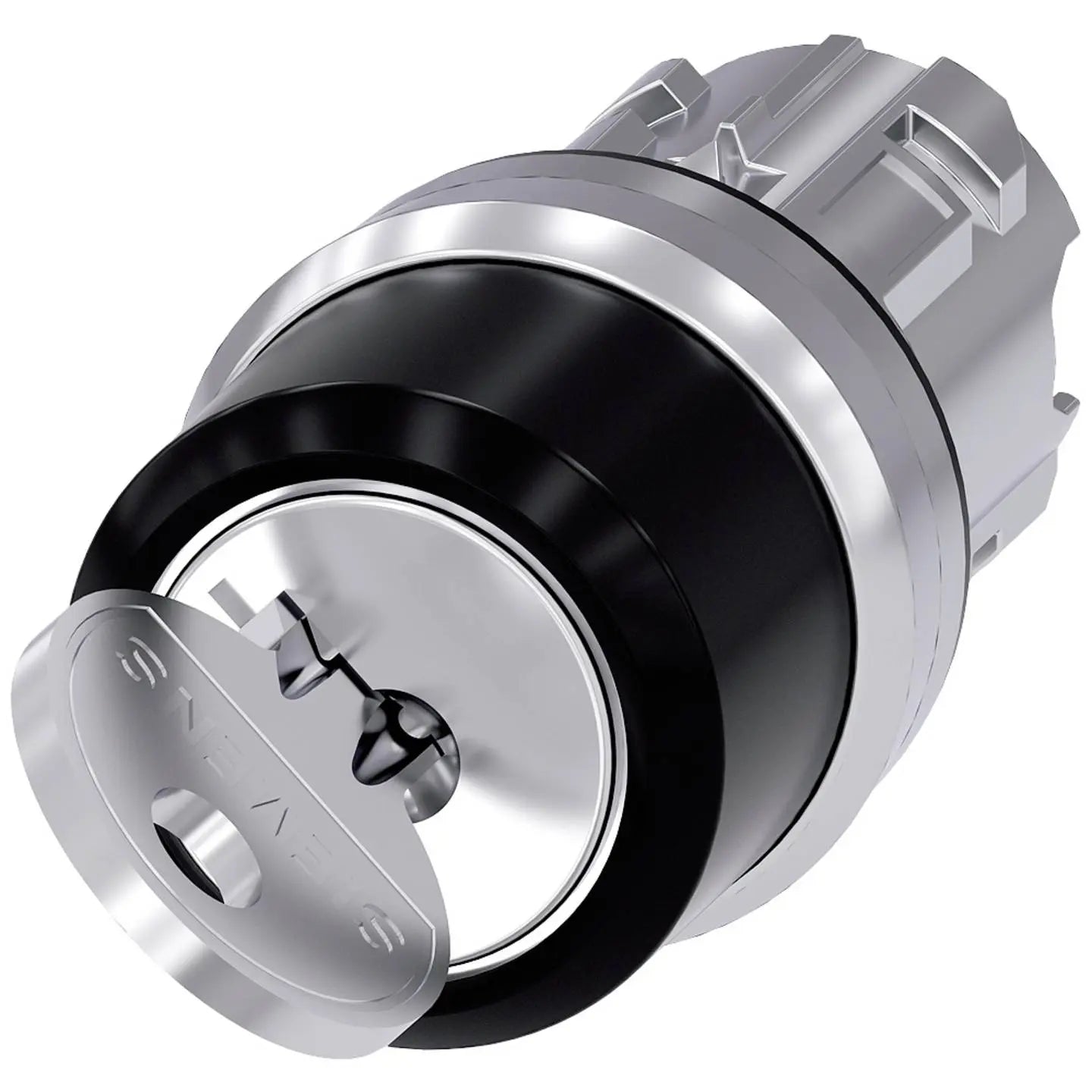 B-Ware Siemens Schlüsselschalter Schlüsselwahlschalter Ronis Silber Rund Metall 22mm