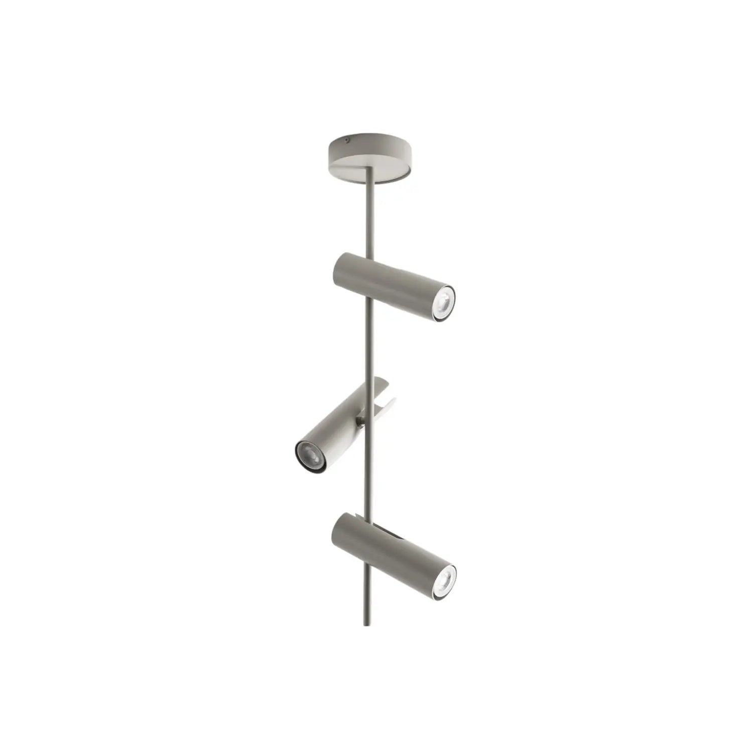 B-Ware Sigma Deckenspot Leda 3 Strahler Lampe Taupe Stahl Gu10 3 Flammig Höhe 76 Cm