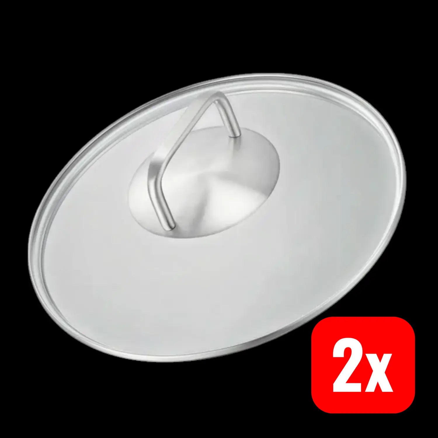B-Ware Silberthal Glasdeckel Pfannendeckel Deckel Küchenhelfer Pfanne 20 Cm 2 Stück