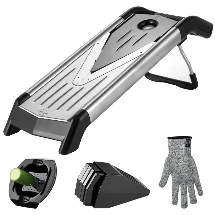 B-Ware Silberthal Gemüsehobel V Hobel Mandoline Edelstahl Bpa Frei Küchenhelfer
