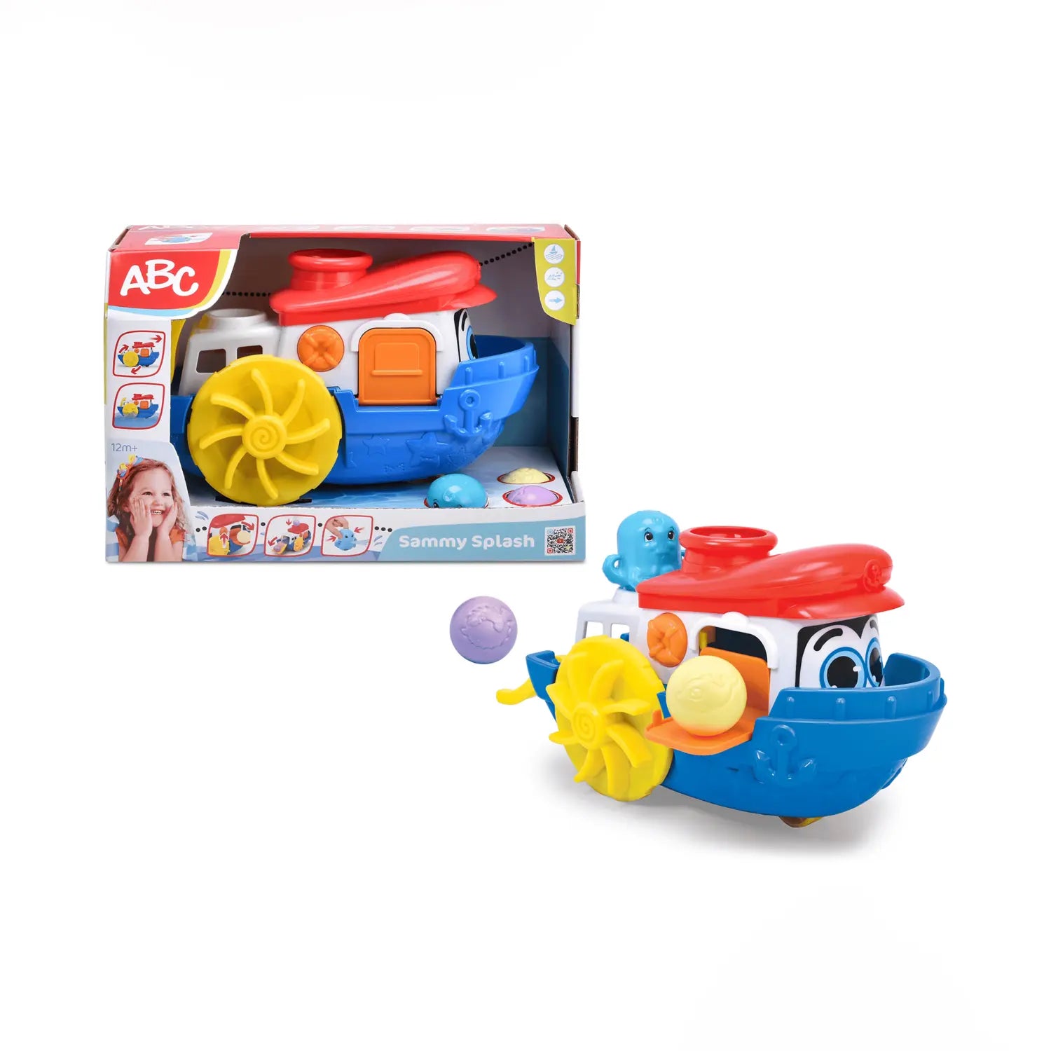 B-Ware Dickie Toys Badespielzeug Badewannenspielzeug Boot Oktopus Sammy Splash Kinder