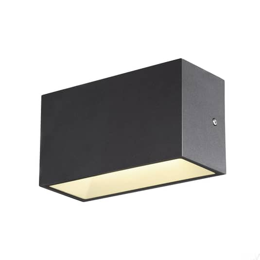 B-Ware Slv Sitra Led Außen Wandleuchte Terrassenleuchte Balkonleuchte Up Down 20 Anthraz