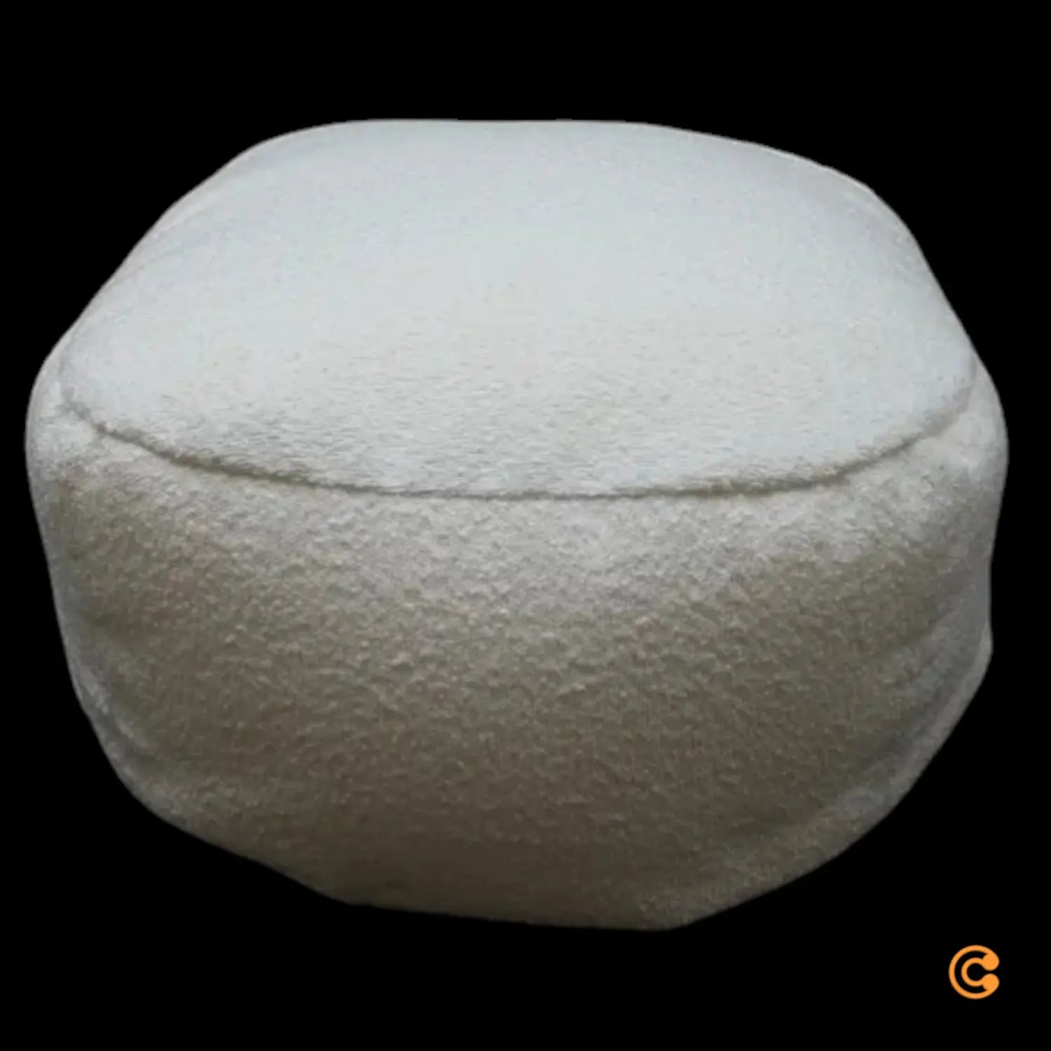 B-Ware Sitzfeldt Pouf Sitzhocker Jolly Pouf S Weiß Hocker Sitzkissen Fußhocker Ablage