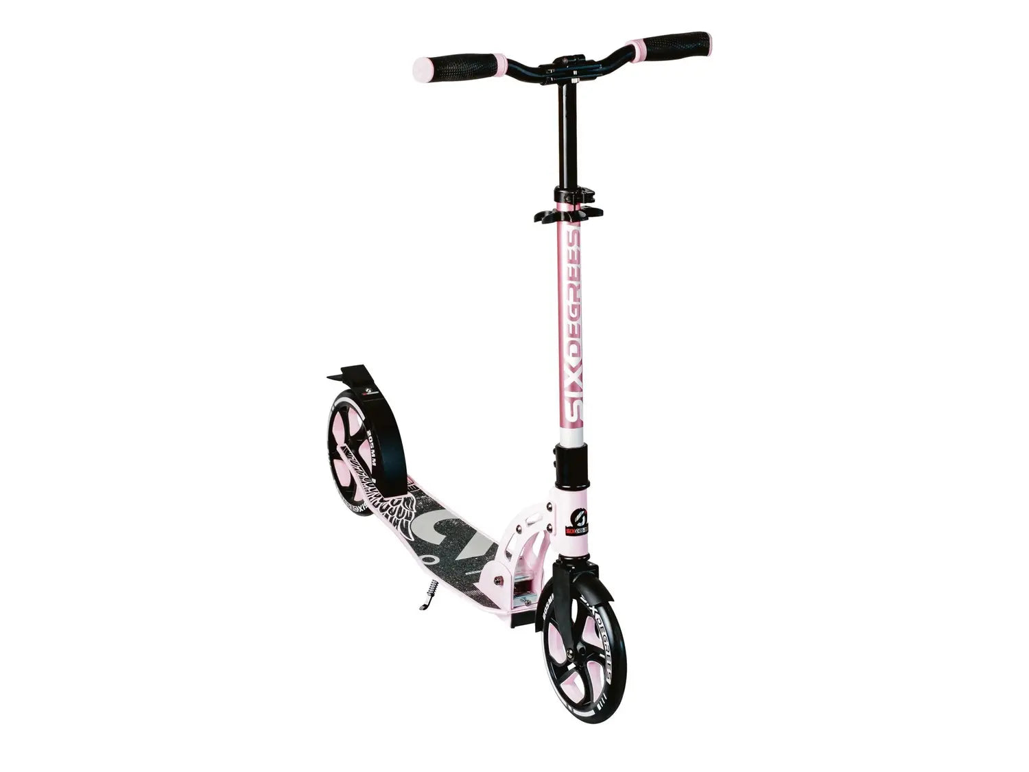 B-Ware Six Degrees Alu Scooter Roller 205mm City Roller Kickroller Rosa Pink Kinder