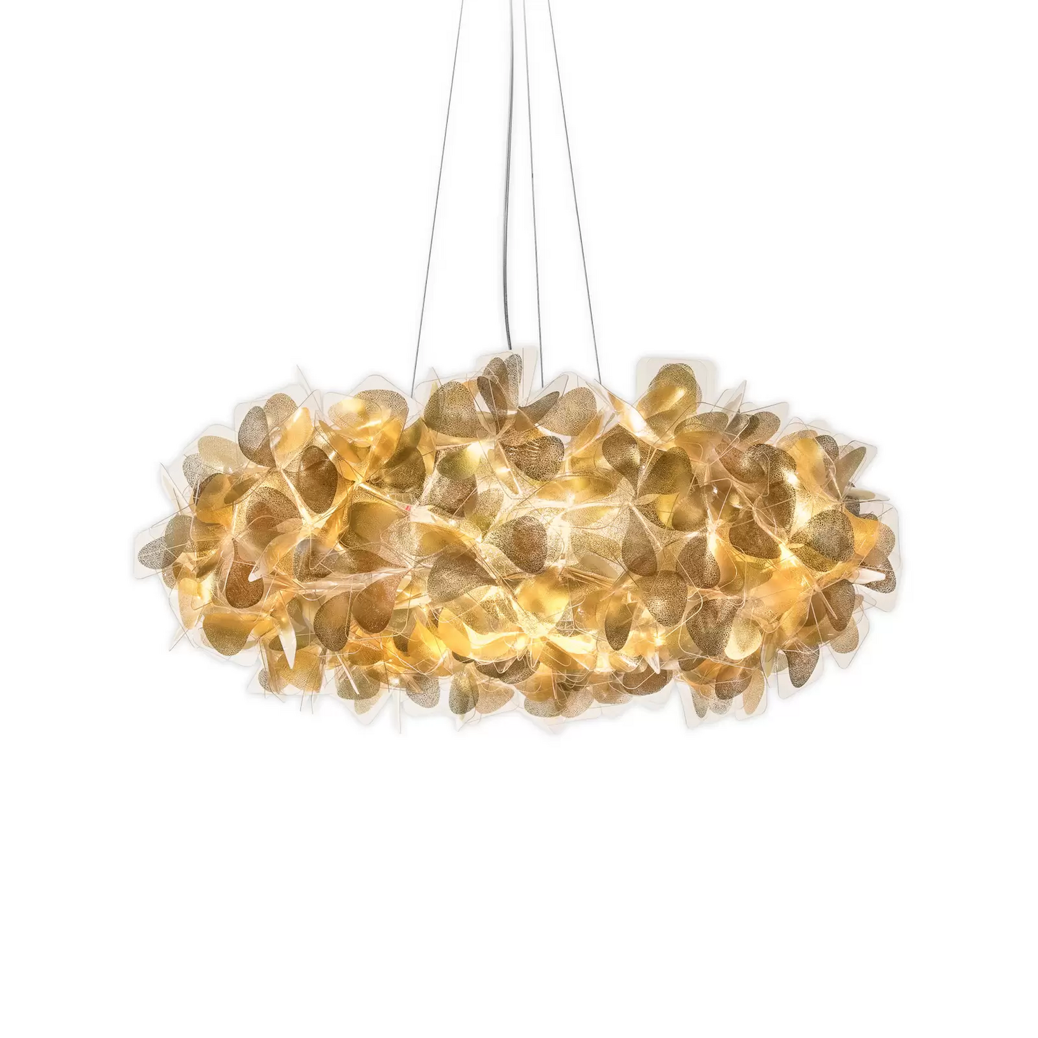 B-Ware Slamp Clizia Mama Non Mama Pendel ø78cm Gold/Klar Pendellampe Lampe Leuchte E27