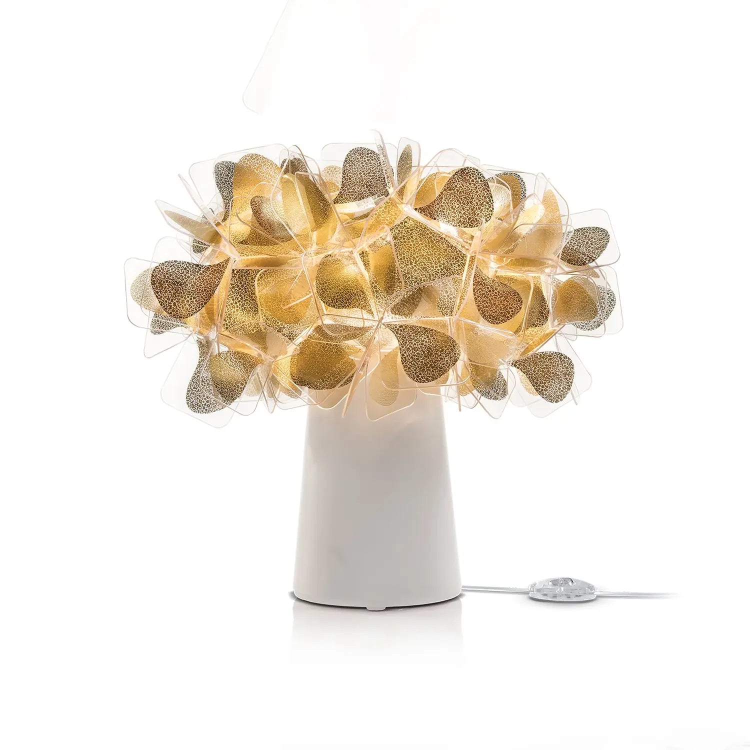 B-Ware Slamp Clizia Mama Non Mama Tischleuchte Lampe E14 Gold Weiß Beleuchtung