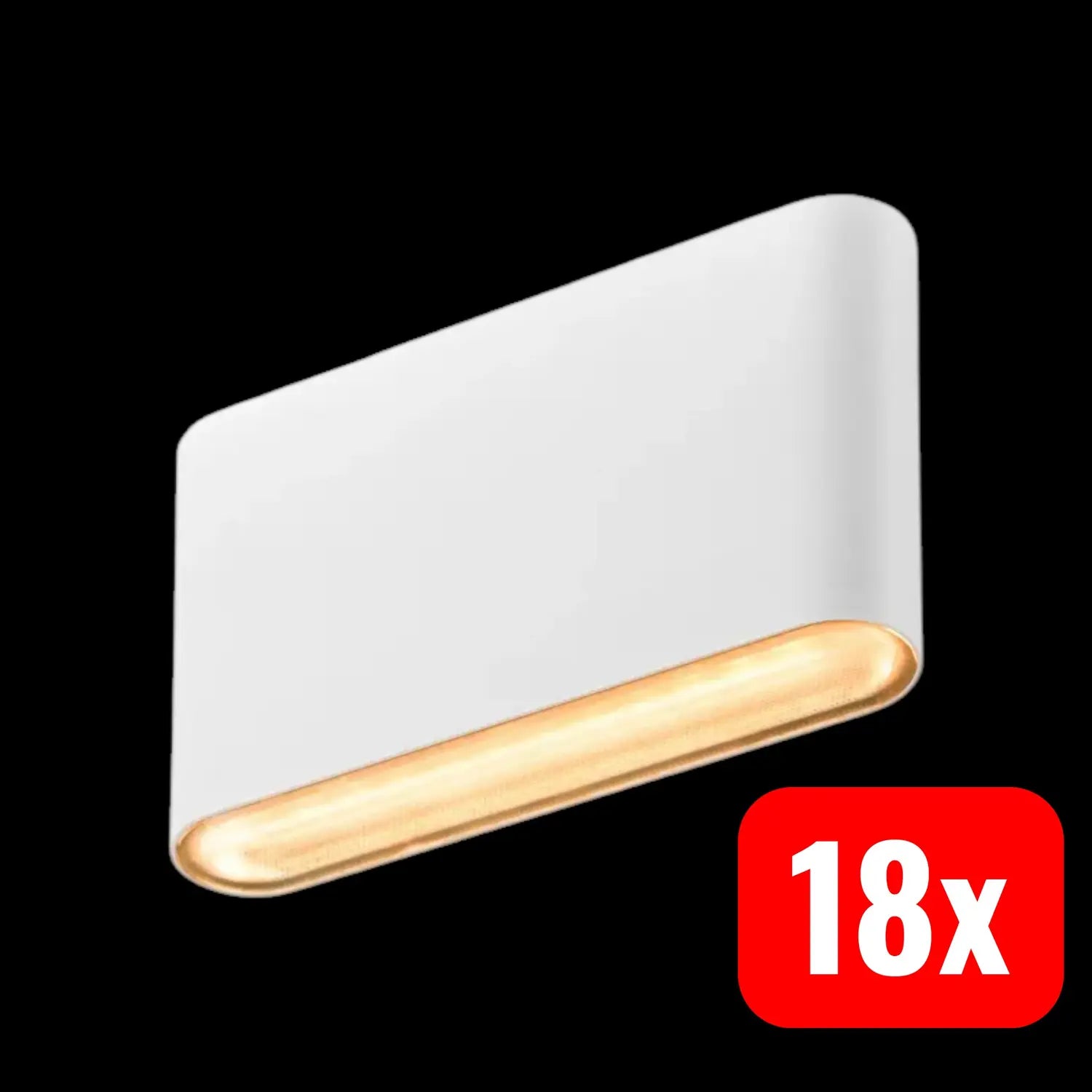 B-Ware Slv Oval 14 White 1007143 Led Wandleuchte Wandlampe Flurleuchte 5.7 W 18 Stück