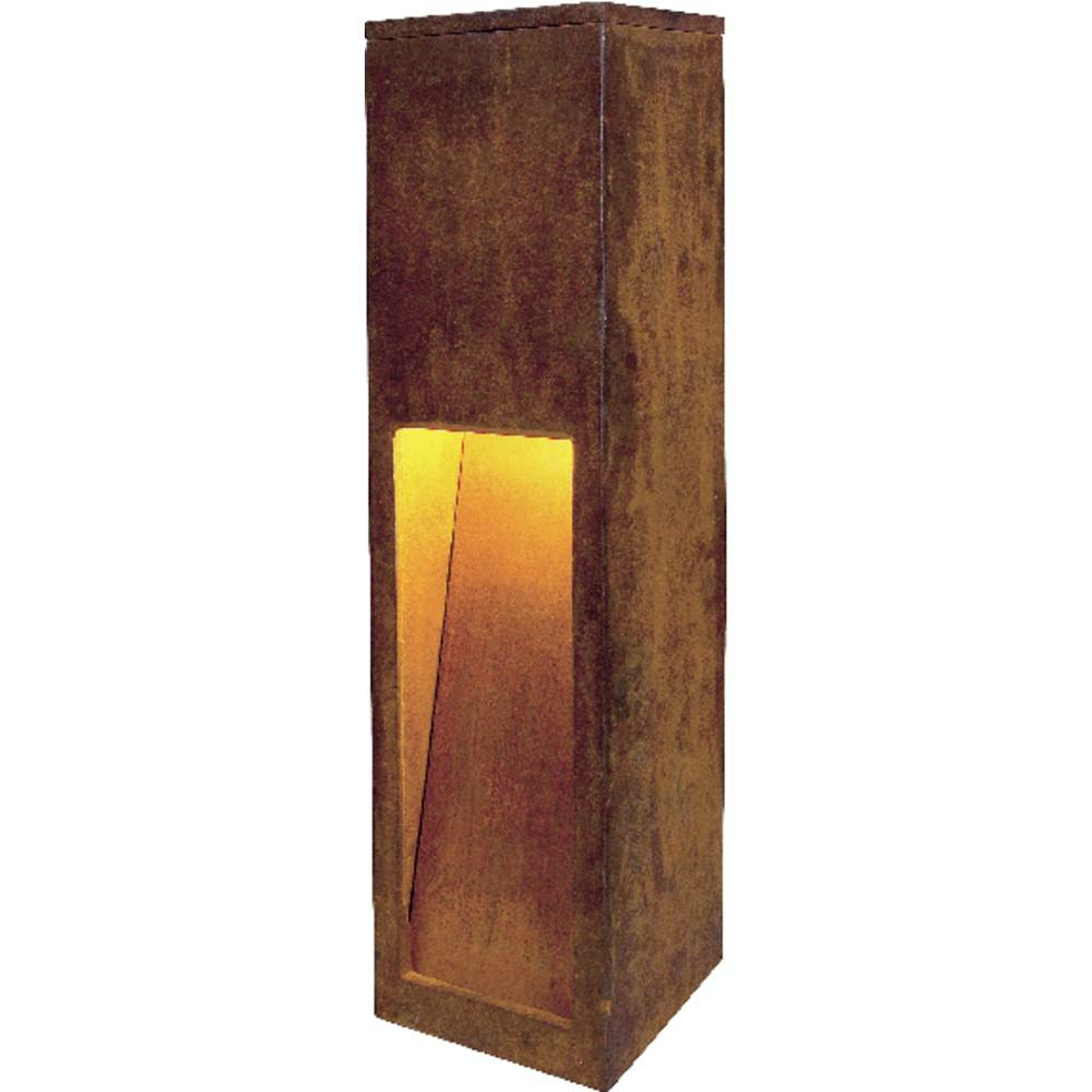 B-Ware Slv 229410 Rust Slot 50 Außenstandleuchte Energiesparlampe Garten Wegelicht E27
