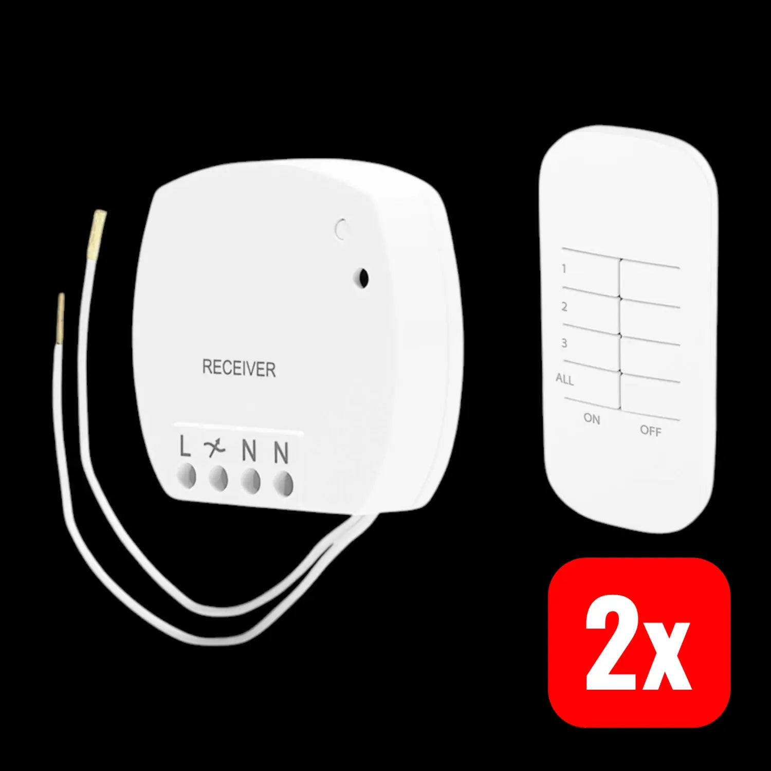 B-Ware Smartwares Sh4 99560 Fsk 433 M Hz Funk Schalter Mit Fernbedienung 2 Stück