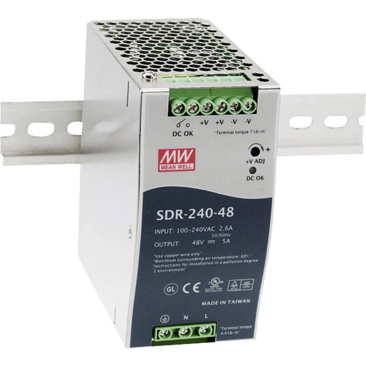 B-Ware Mean Well Sdr 240 24 Netzteil Stromversorgung 24 Vdc 10 A 240 W 1 Ausgang 1 St623