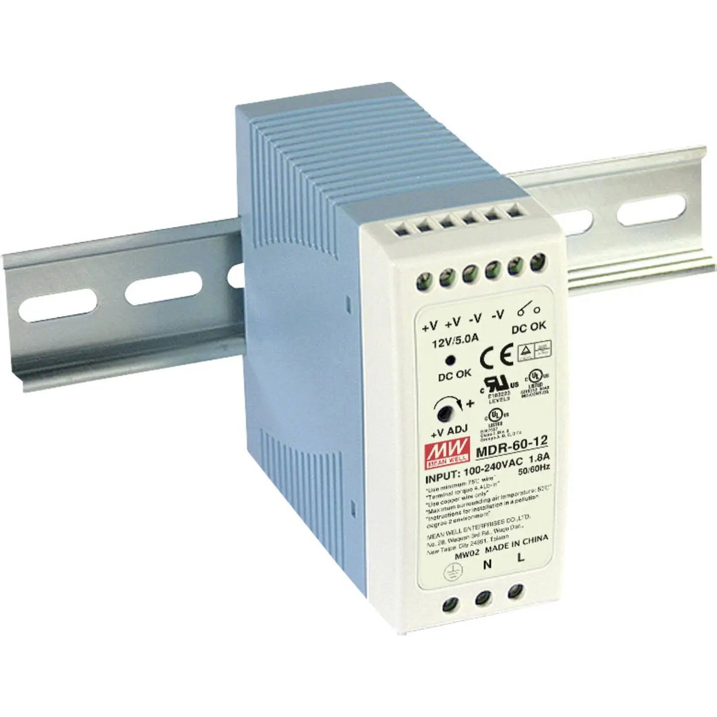 B-Ware Mean Well Netzteil Schaltnetzteil Mdr 60 24 Din Schiene 24 V 60 W