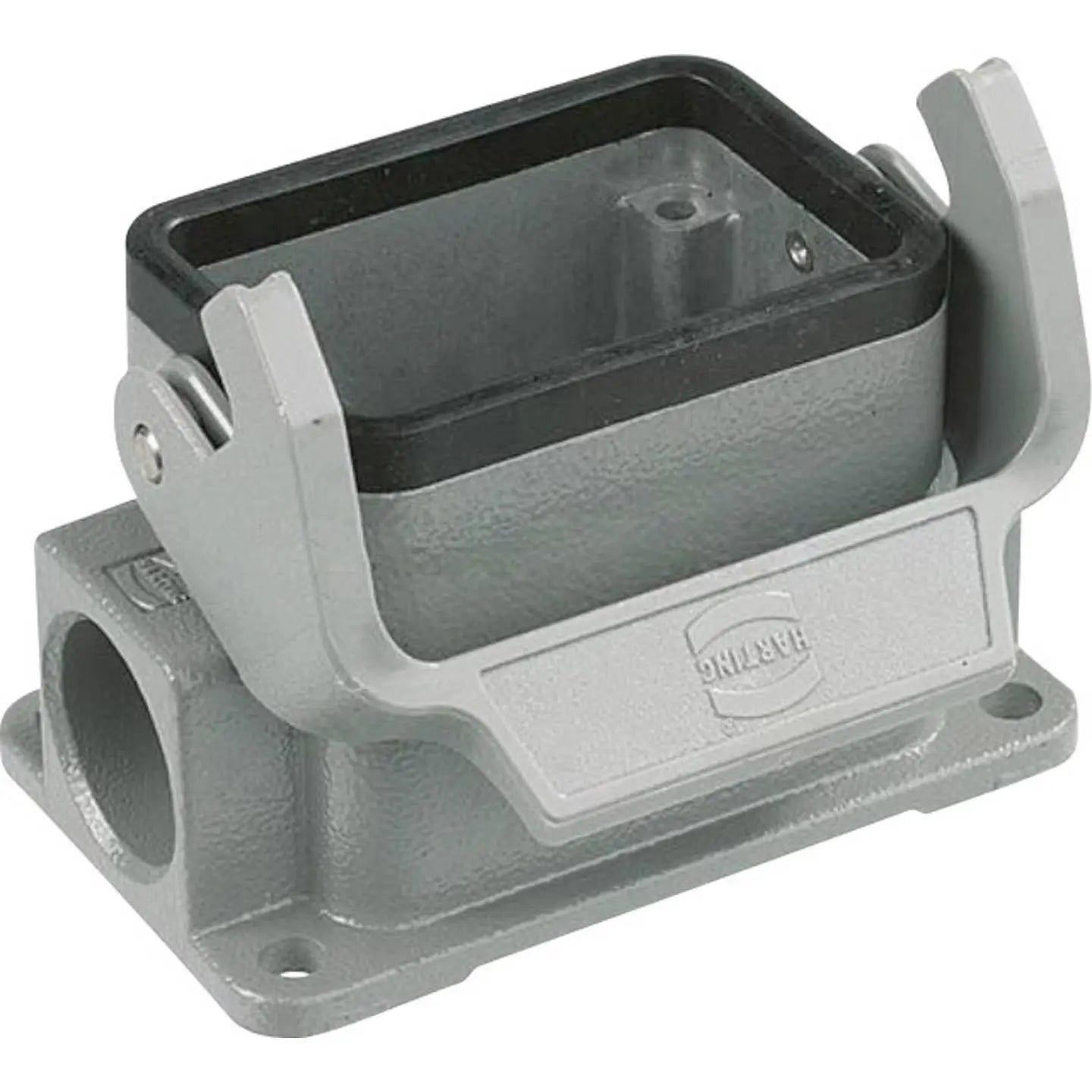 B-Ware Harting Sockelgehäuse Gehäuse Han 6 B Grau Seitlich Aluminium Ip65 3 St.