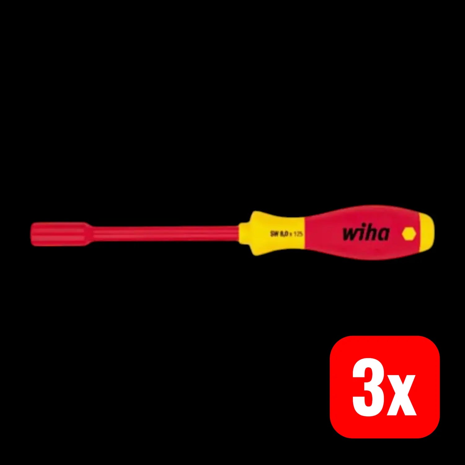 B-Ware Wiha Steckschlüssel Schraubendreher 322 Sf Nuss Vde Rundklinge 5mm 125mm 3 Stück