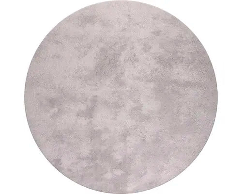 B-Ware Solevito Teppich Hochflorteppich Shaggy Wellness Silber Rund ø 160 Cm Polyester