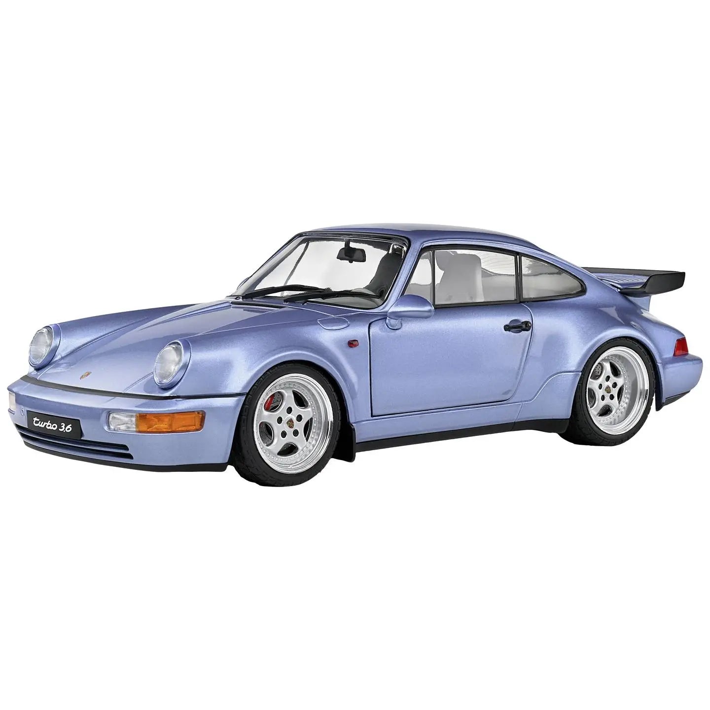 B-Ware Solido Modellauto Standmodell Sammlerauto Porsche 911 Turbo 1990 Blau 1:18