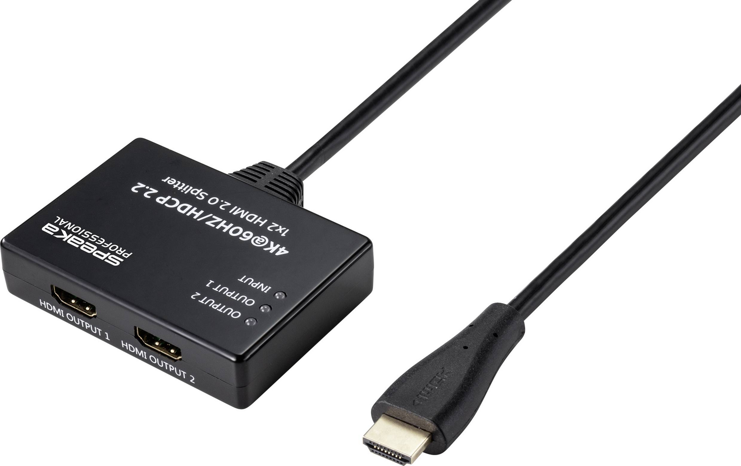 B-Ware Spea Ka Professional Sp 9443508 1+2 Port 4 K Hdmi Splitter Hub Adapter Verbin940