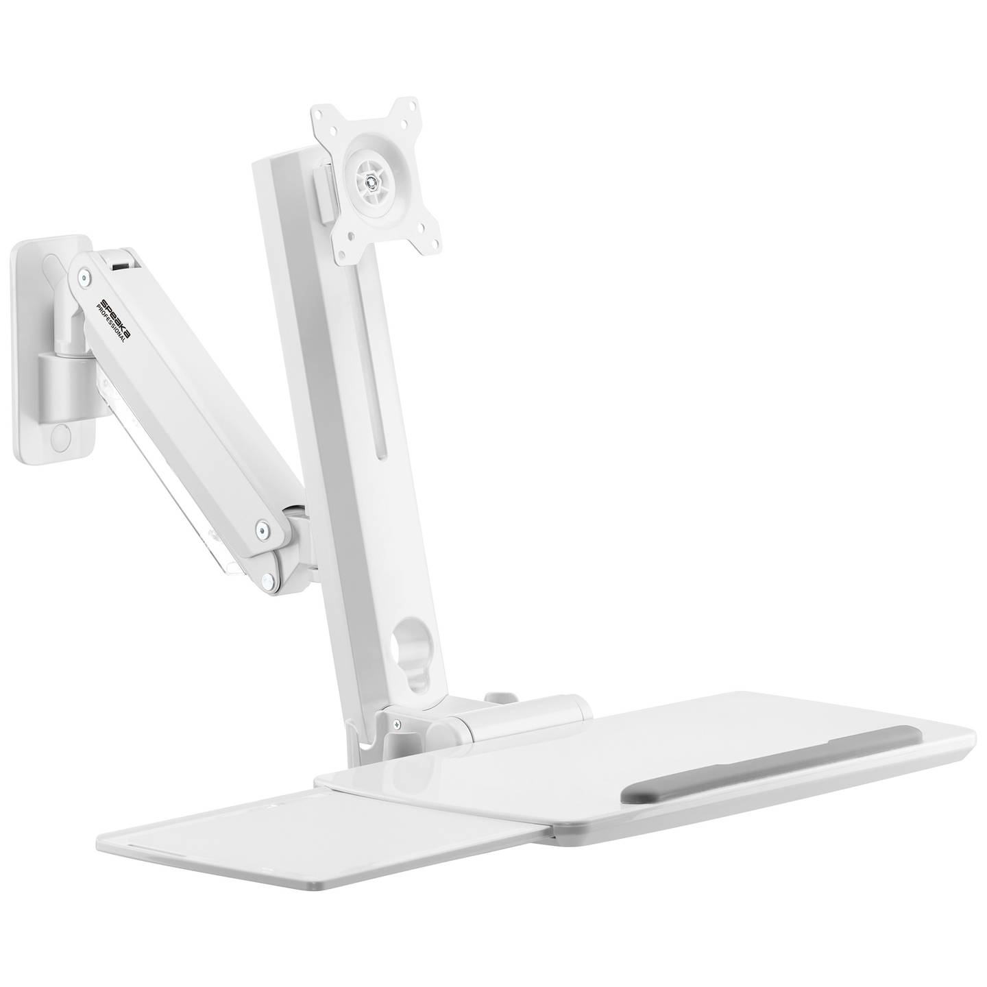 B-Ware Spea Ka Professional Monitor Wandhalterung Halter Weiß Tastaturablage Scanner