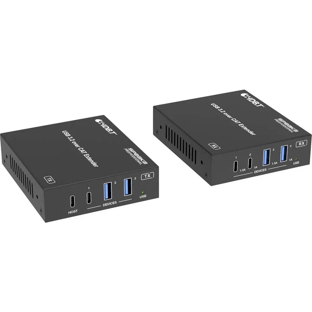 B-Ware Speaka Professional Kvm Extender Verlängerung Usb Extender Hub Usb C Schwarz