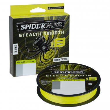 Spiderwire Stealth Smooth 8 (Hi-Vis Yellow, 150 m)
