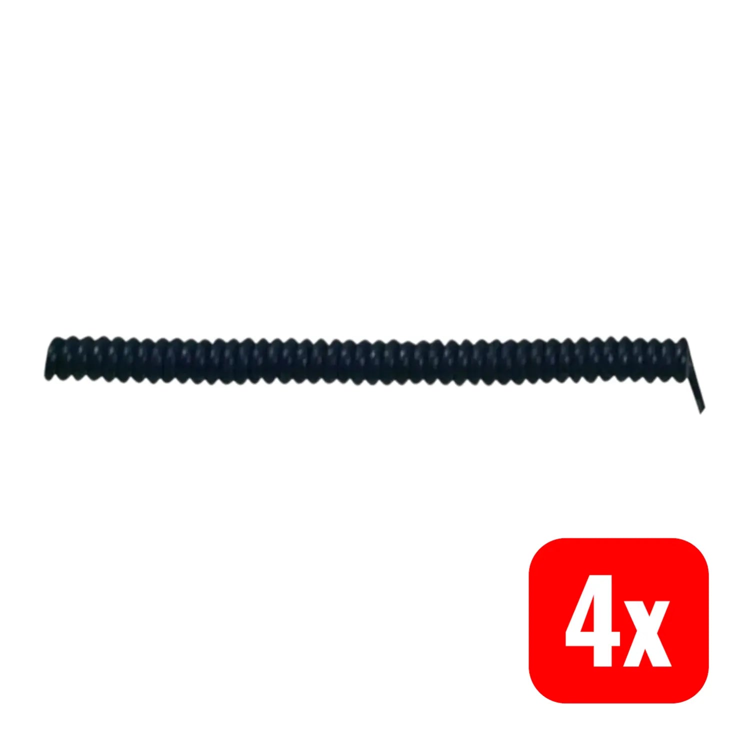 B-Ware Lapp Spiralkabel Federleitung Kabel Schwarz Flexibel 3 G 0.75 Mm² 4 Stück