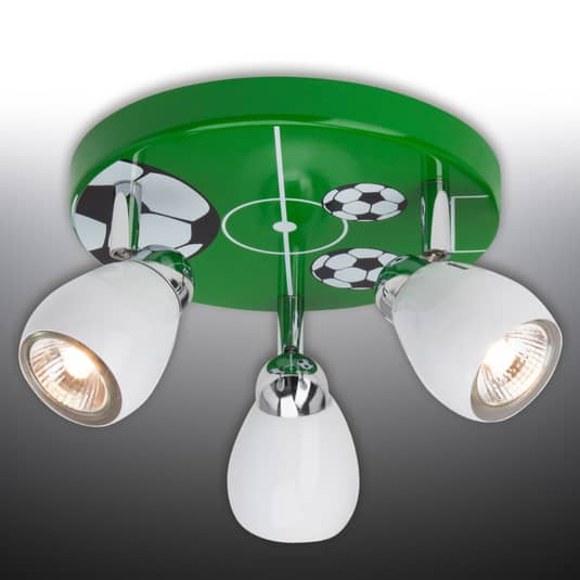 B-Ware Brilliant Led Deckenleuchte Deckenlampe Lampe Leuchte Zimmer Soccer Dreiflammig