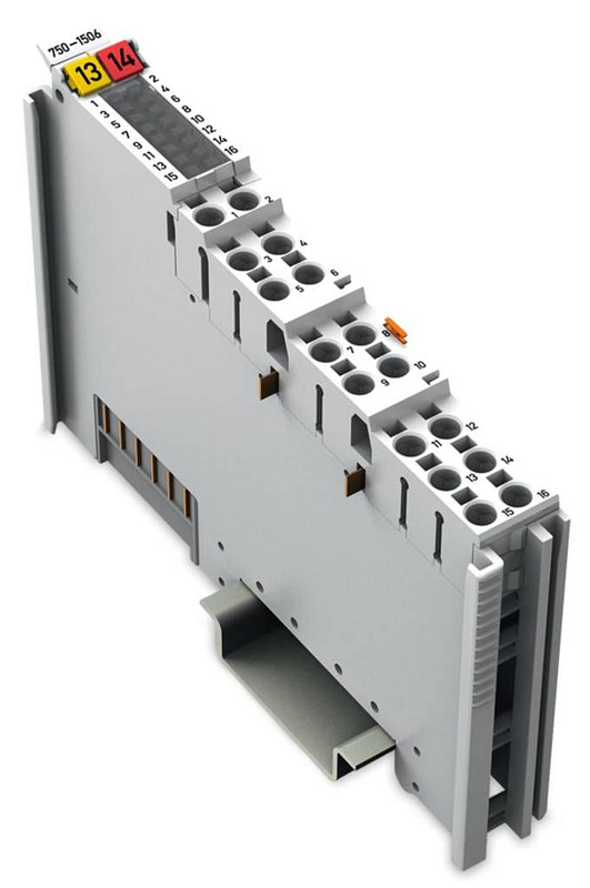 B-Ware Wago 750 1506 Sps Erweiterungsmodul 24 V/Dc Licht Grau