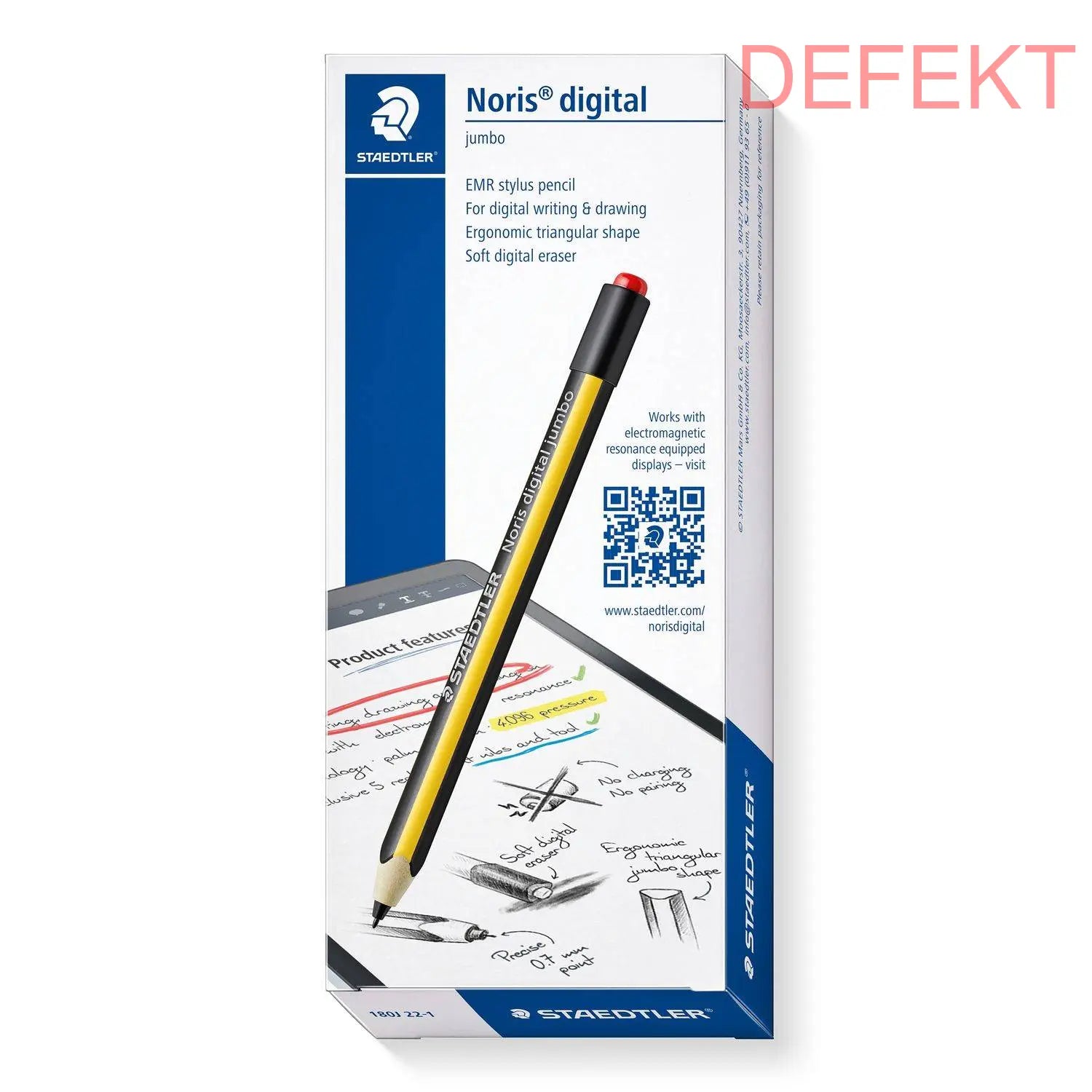 D-Ware Staedtler Noris Digital Jumbo Tablet Tablet Stift Stift Eingabestift Defektware