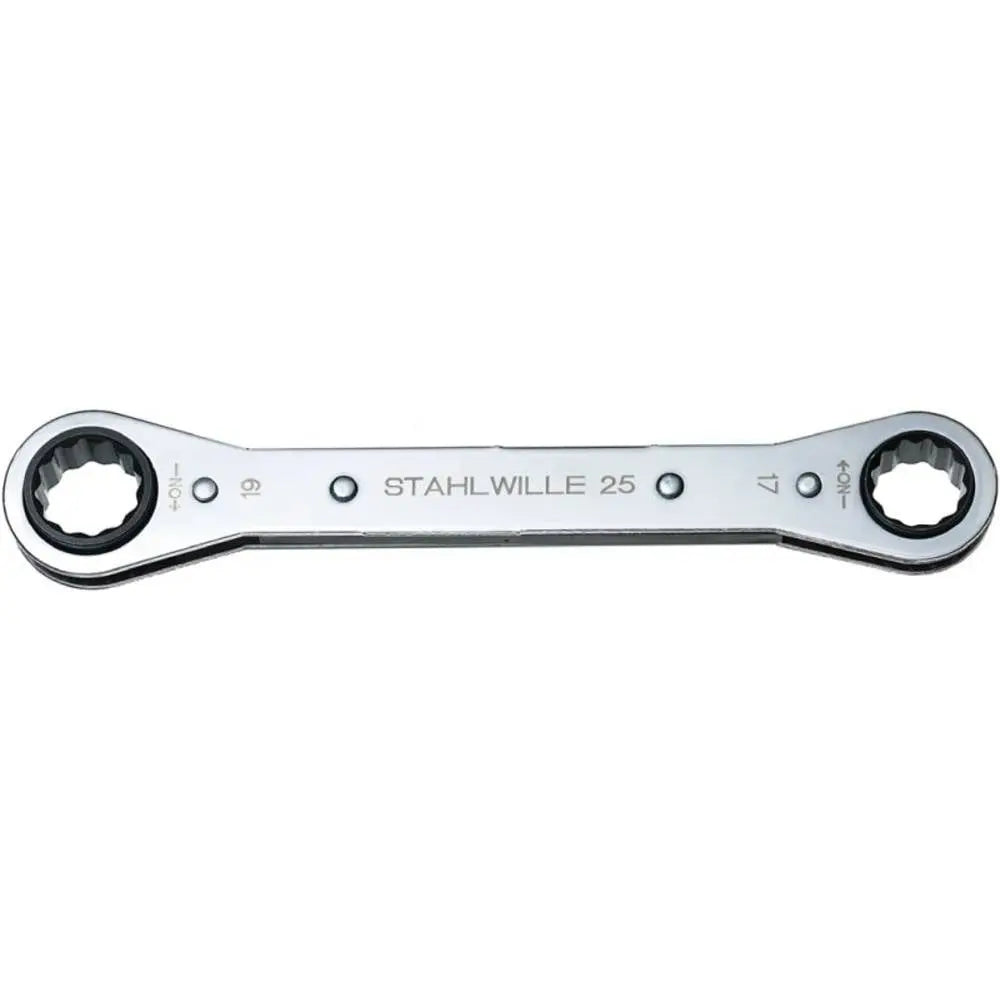 B-Ware Stahlwille Schlüssel Doppelringschlüssel Ratschenringschlüssel 17mm 19mm 205mm