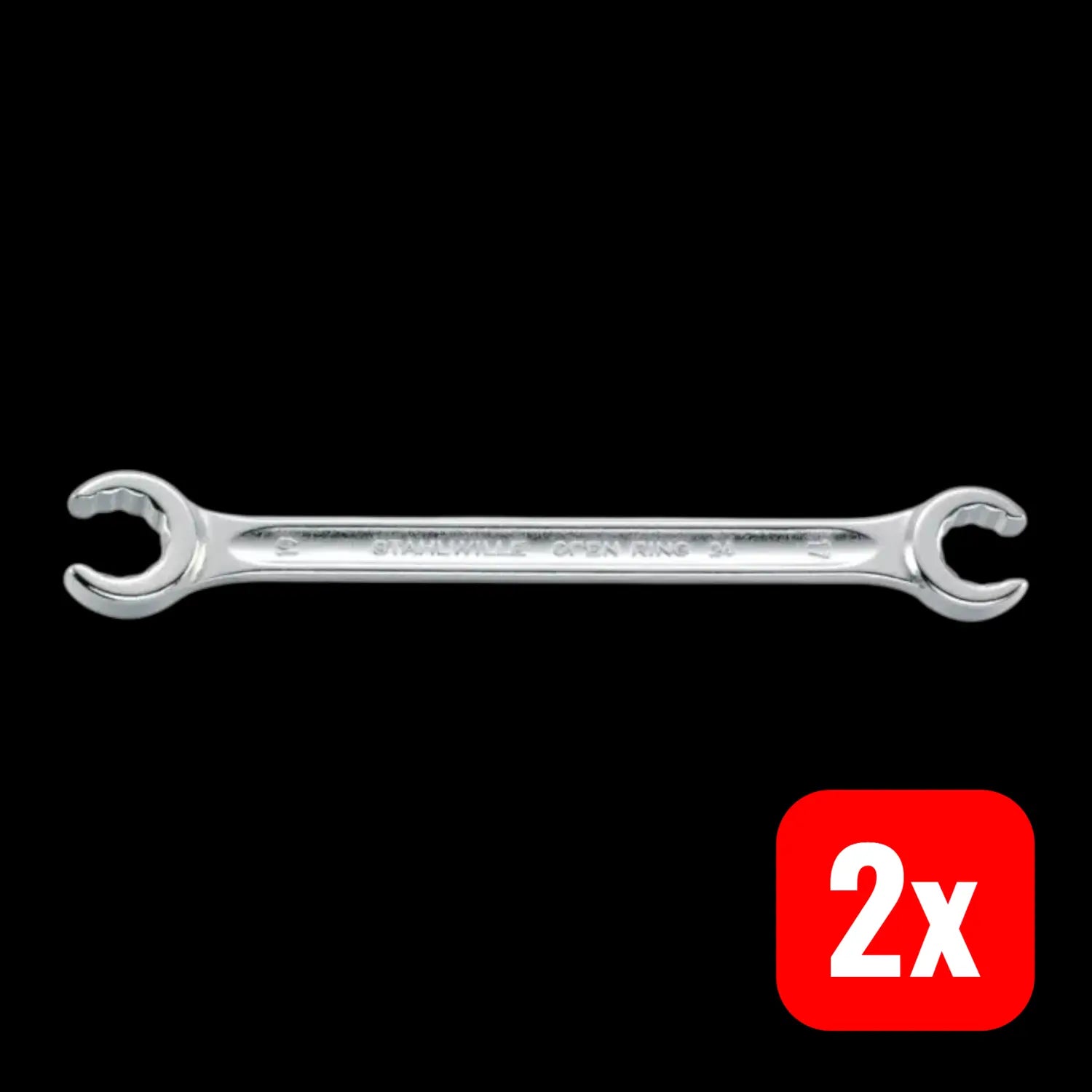 B-Ware Stahlwille Offener Doppelringschlüssel Maulschlüssel Cs 14x17 Mm 200 Mm 2 Stück