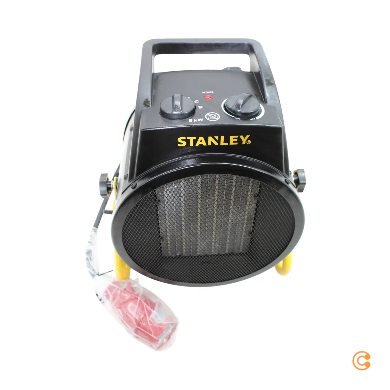 B-Ware Stanley Heizgerät Heizlüfter Heizlösung Werkstatt Garage Schwarz Gelb 30 M²