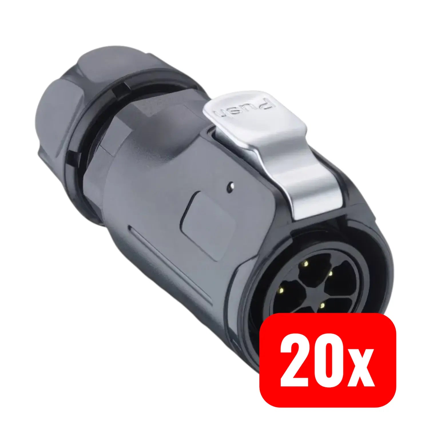 B-Ware Lutronic Rundsteckverbinder T12 Cb T Stecker Kupplung Kabelverbinder 20 Stück