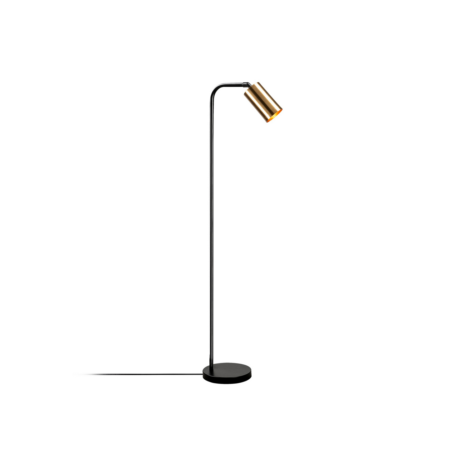 B-Ware Opviq Stehleuchte Stehlampe Lampe Emek 4081 Schwarz Schirm Gold Antik Metall