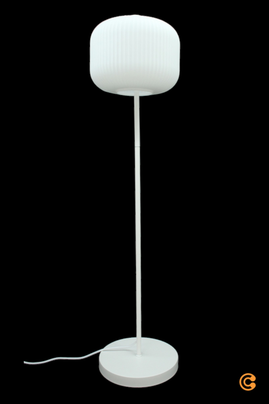 B-Ware Nordlux Stehleuchte Milford Standleuchte Stehlampe Wohnzimmerlampe E27 Weiß Glas