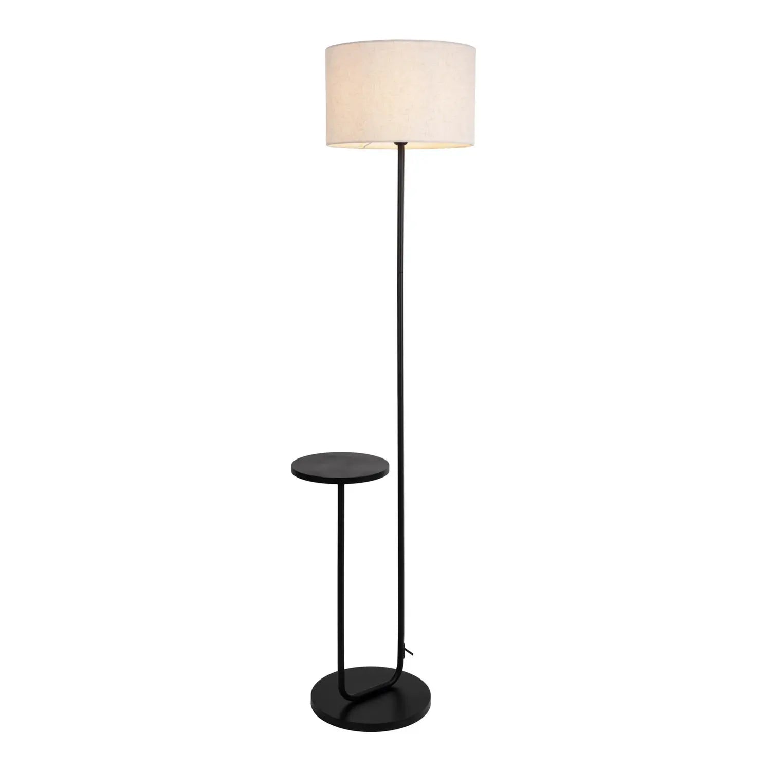 B-Ware Näve Stehleuchte Lampe Tischleuchte Tordis E27 Metall Schwarz 157cm Innen