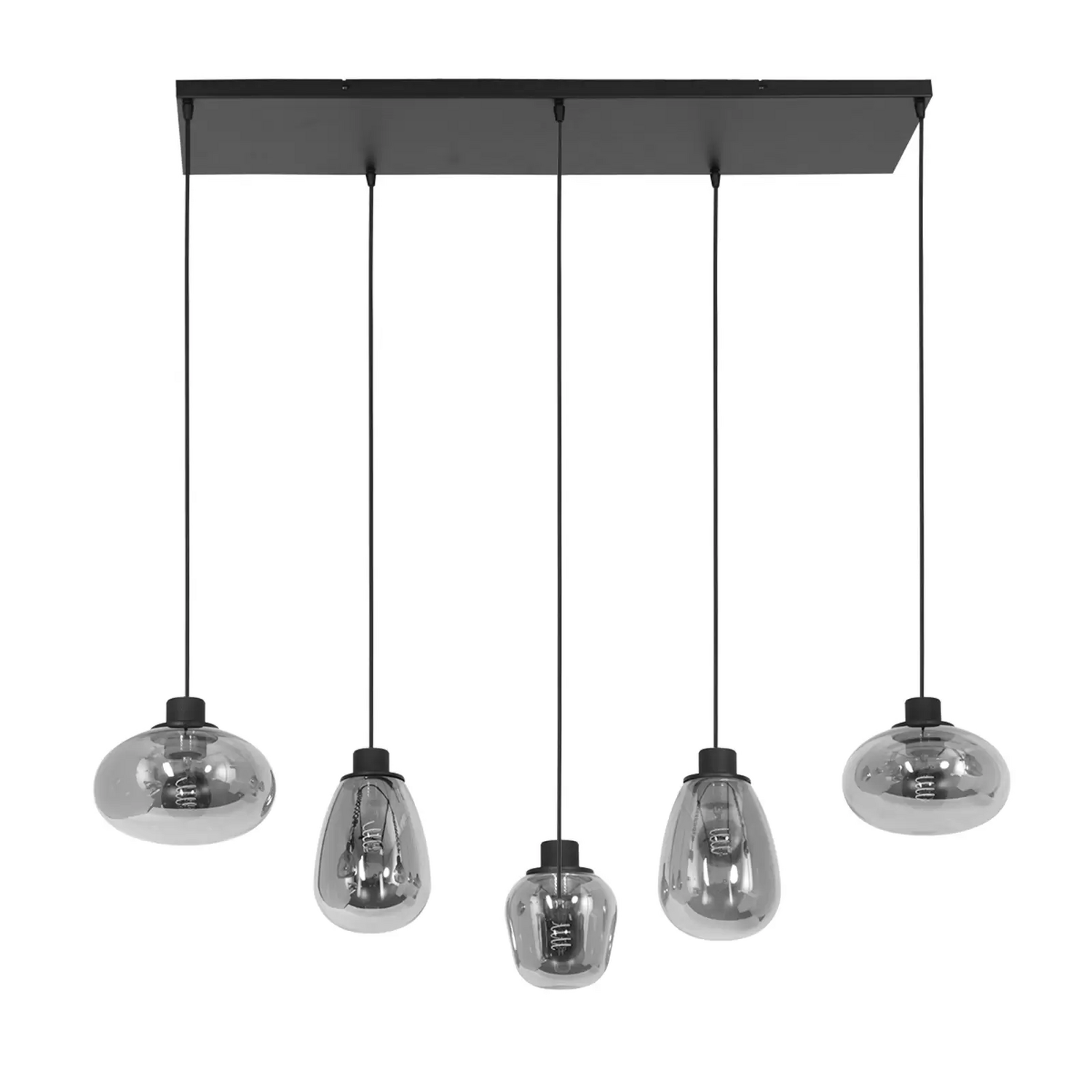 B-Ware Steinhauer Hängelampe Reflexion 5 Flammig 100x30 Cm Deckenlampe Deckenleuchte750