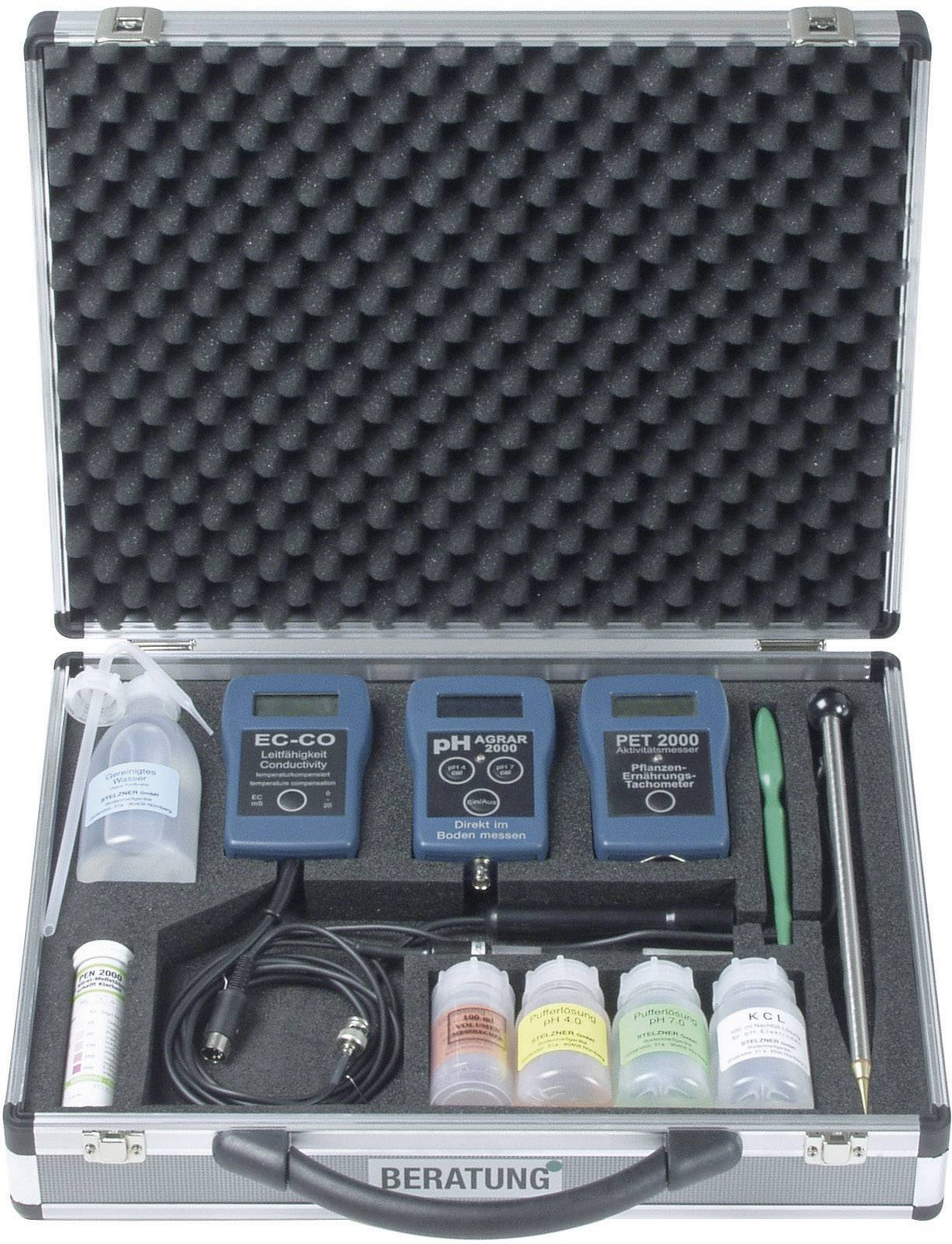 B-Ware Stelzner Bodenanalyse Set Kit P H Nitrat Messung Bodenanalyse Siehe Text/Foto