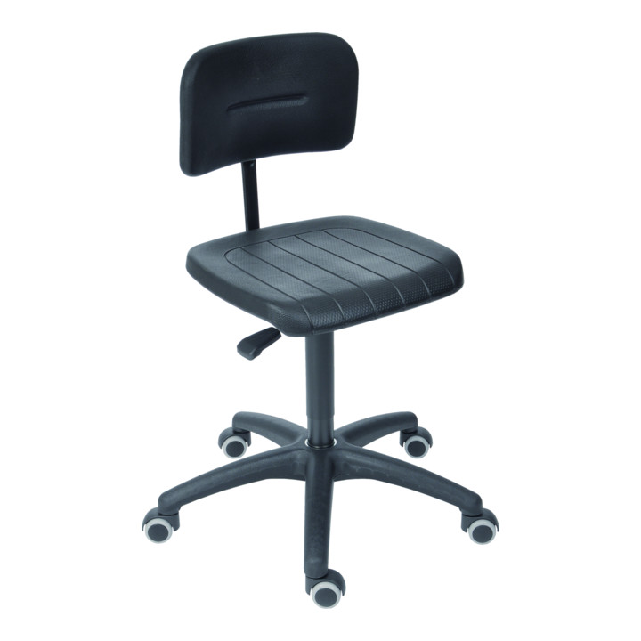 B-Ware Stier Arbeitsstuhl Drehstuhl Stuhl Schwarz Sitzhöhe 470 660 Mm Pu Sitz