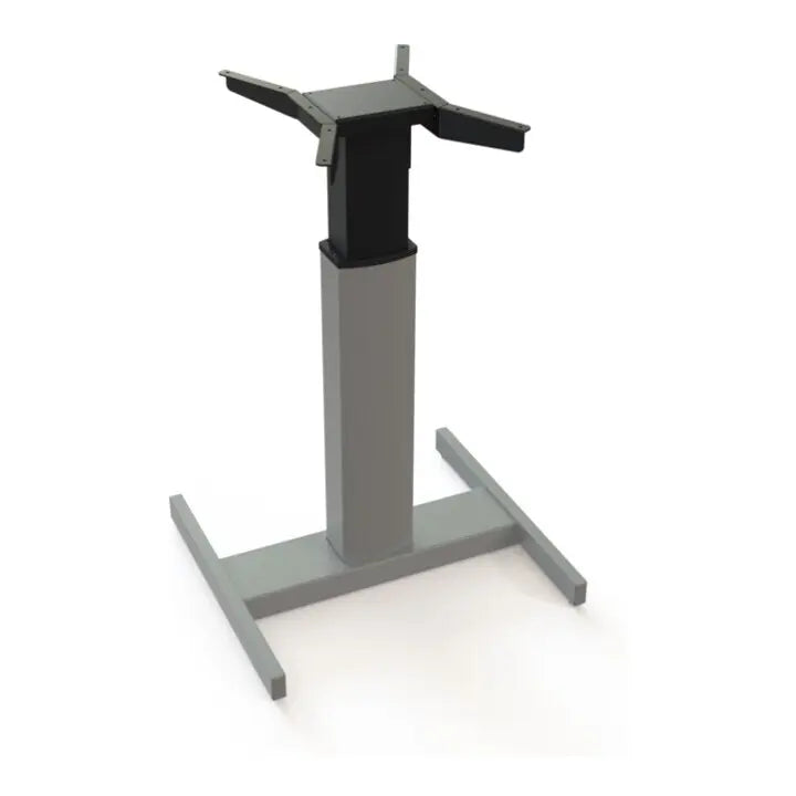 B-Ware Stier Tischgestell Rahmen Elektrisch Höhenverstellbar Mobil Silber Büro 80x80 Cm