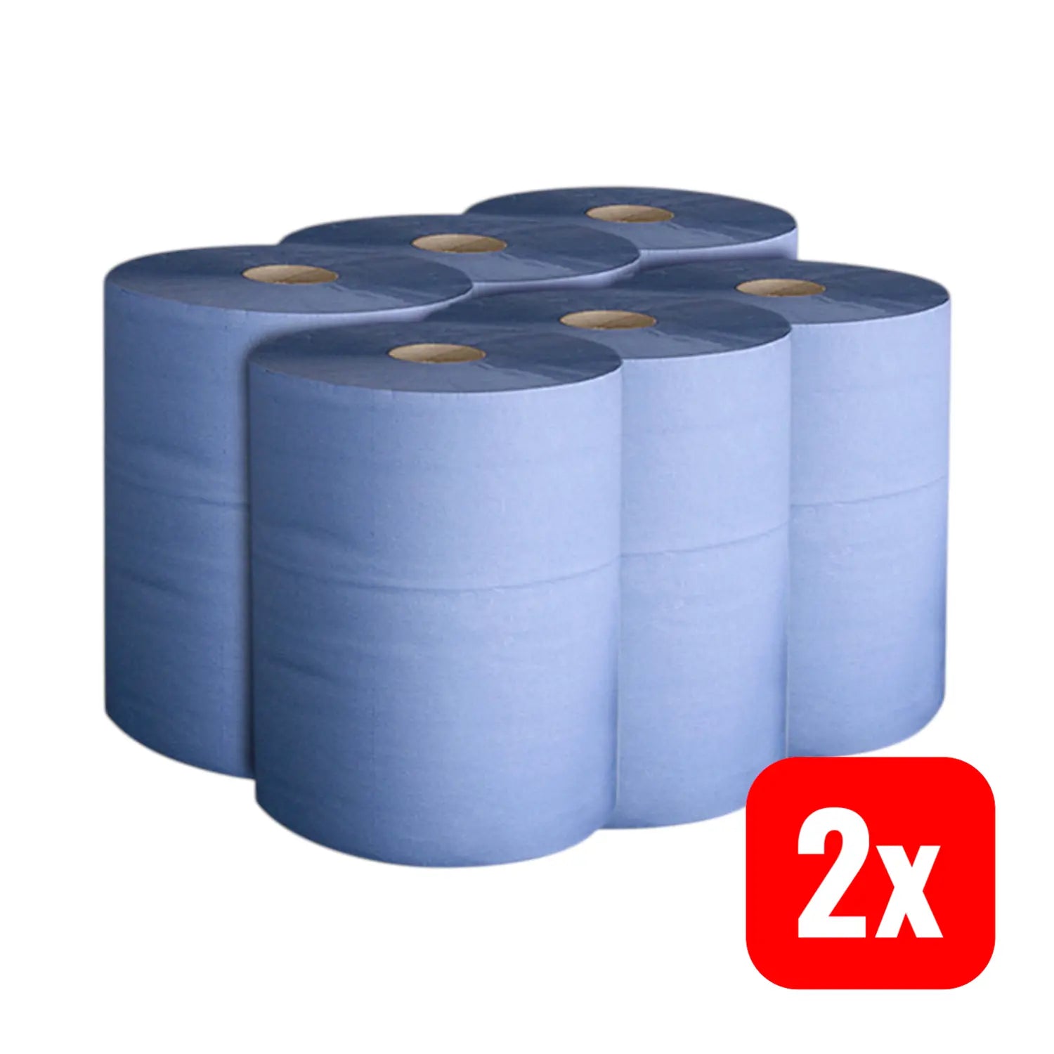 B-Ware Stier Putzpapier Rollen Reinigungstücher 3 Lagig L.30cm X B.23cm Blau 12 Rollen