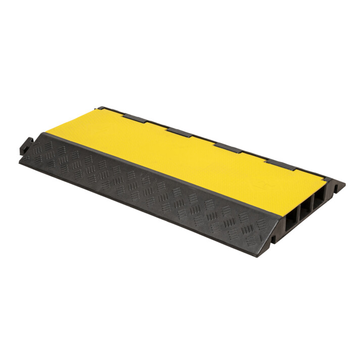 B-Ware Stier Schlauchbrücke Kabelbrücke Kabelschutz 3 Kanäle 900x500x70 Mm Schwarz