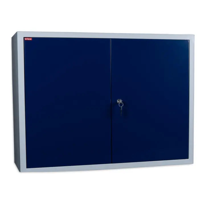 B-Ware Stier Wandschrank Hängeschrank Aufbewahrung Werkstatt Garagenregal Blau