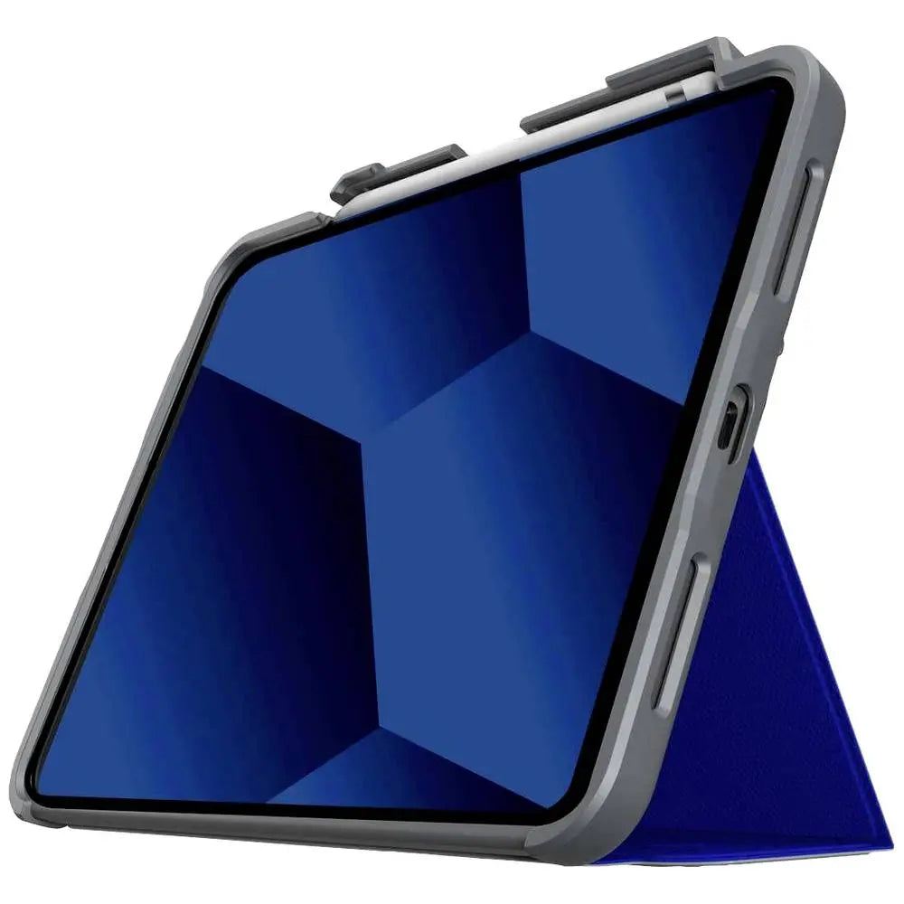 B-Ware Stm Goods Dux Plus Tablet Cover Hülle I Pad 10.9 Zoll Gen10 2022 Book Cover Blau