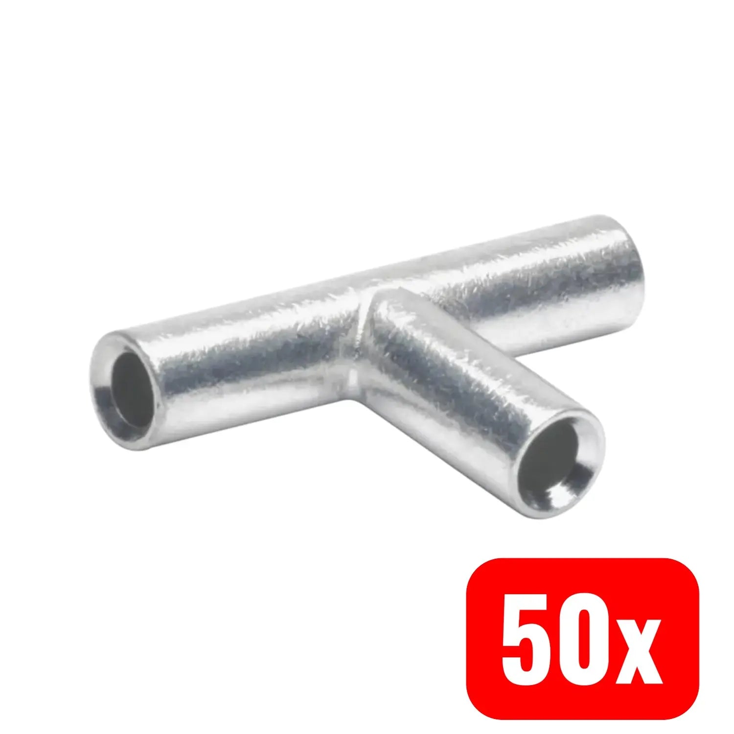 B-Ware Klauke Stoßverbinder T Verbinder Stv6 Kabelverbinder Kupfer Silber 6mm² 50 Stück