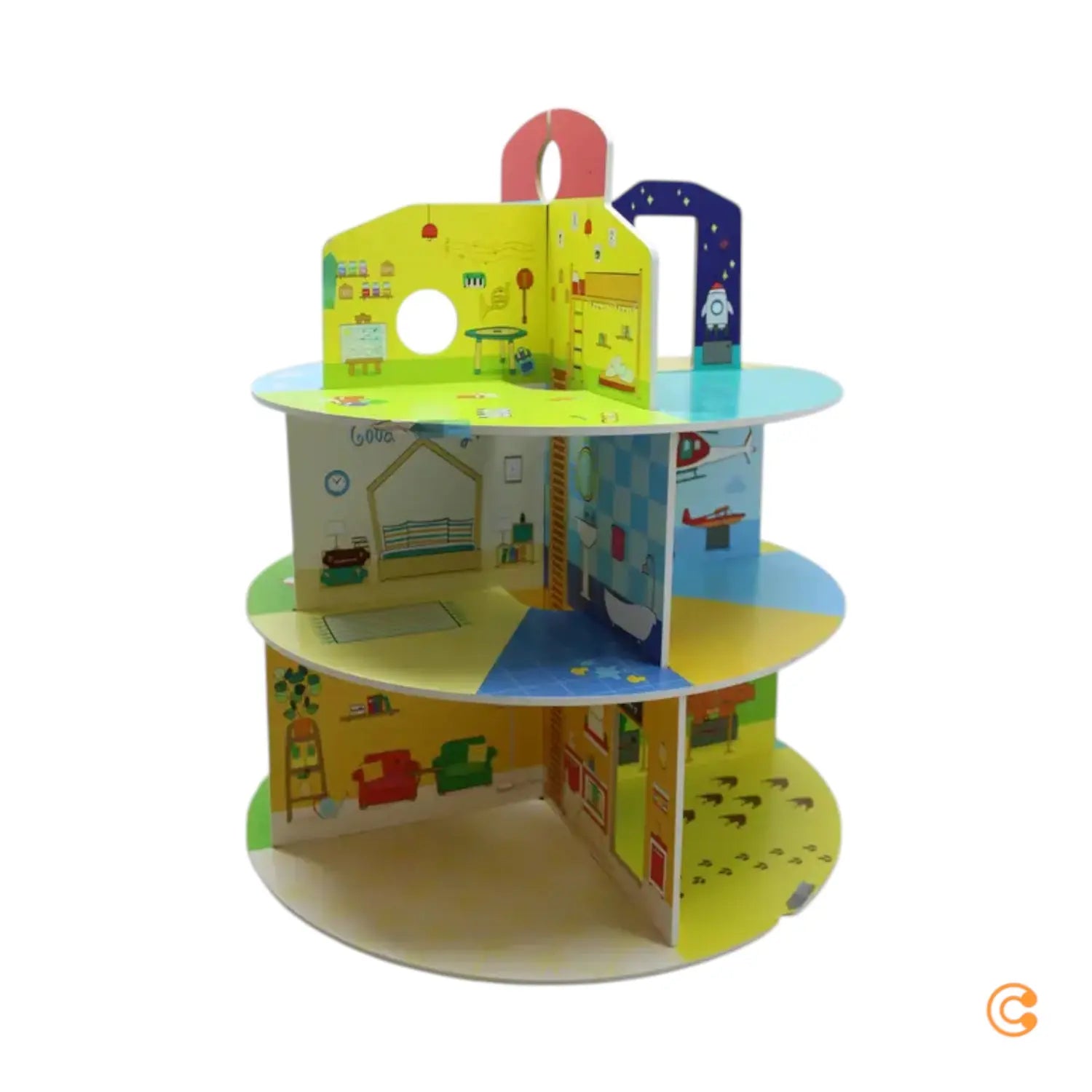 B-Ware Stokke Spielhaus Puppenhaus Mu Table Kinder Spiel Kreativität Siehe Text/Foto
