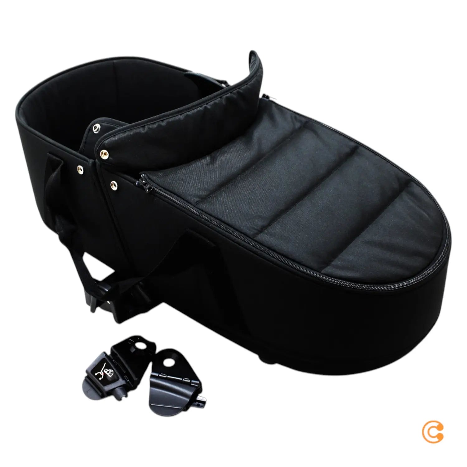 B-Ware Stokke Yoyo Liegewanne Babywanne Kinderwagenwanne Black Neugeborenenaufsatz
